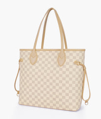 Off-white checkered neverfull two piece set