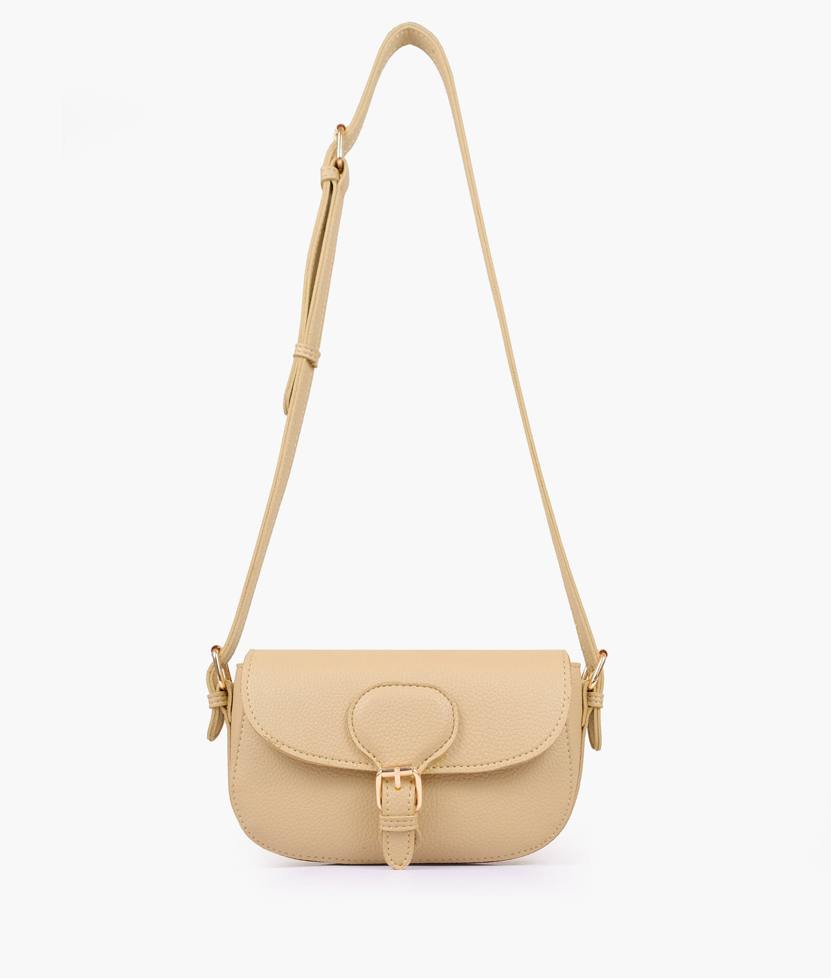 Off-white east-west shoulder bag with the shoulder strap extended