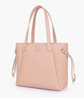 Peach minimalist tote