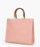 Peach signature tote bag