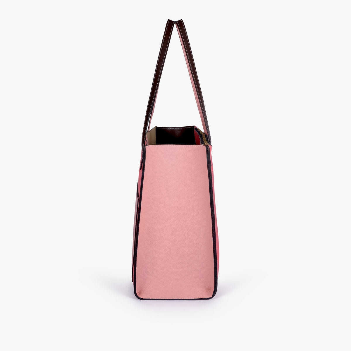 Side profile of Petal color blocking tote