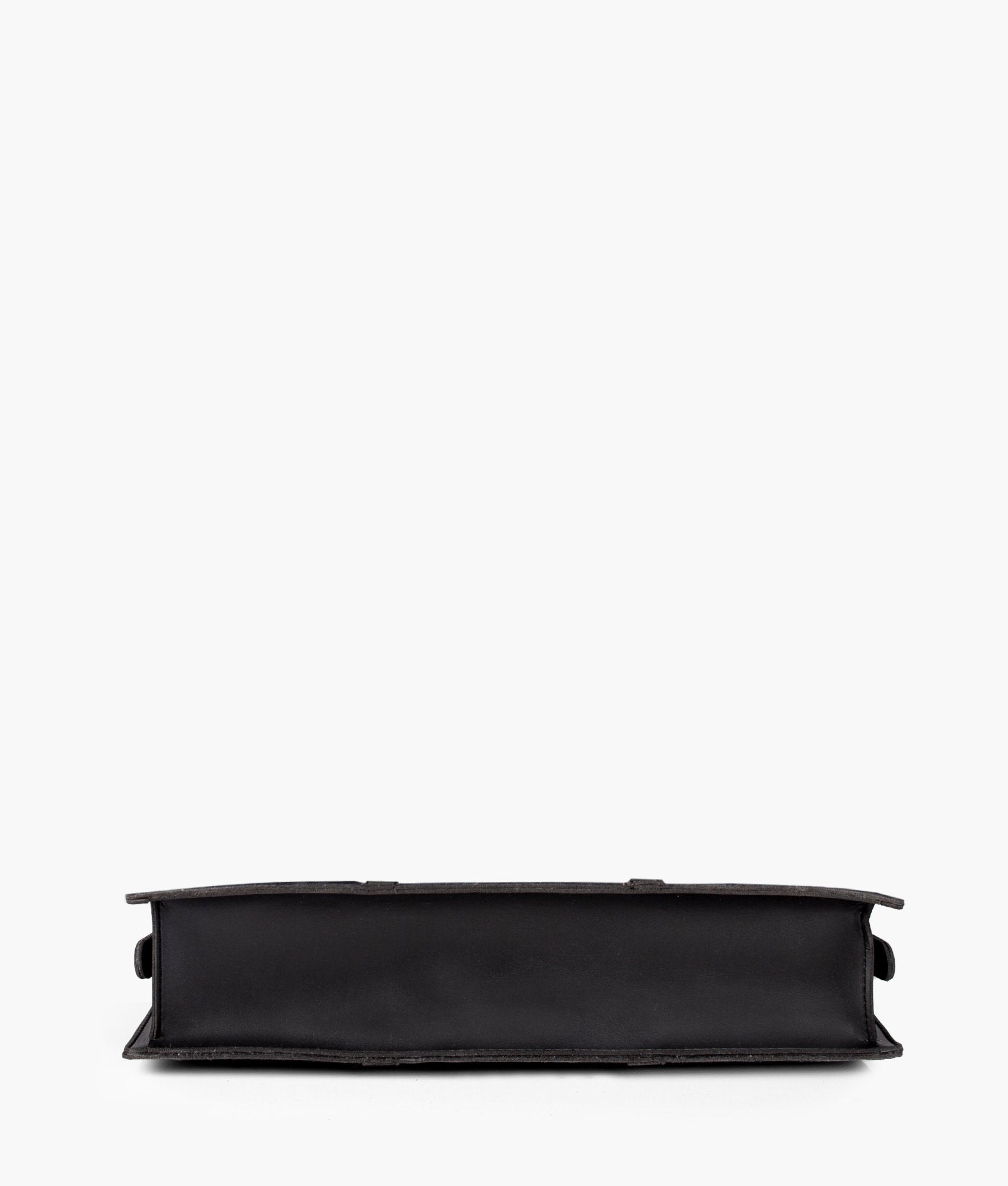 Black suede laptop bag