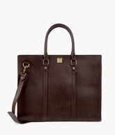 Dark brown laptop bag