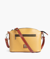 Yellow dome cross-body bag