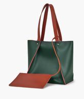 Army green shopping tote bag