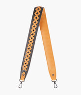 Black and mustard zig-zag weave strap add-on