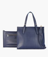 Blue laptop bag with sleeve