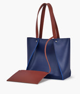 Blue shopping tote bag