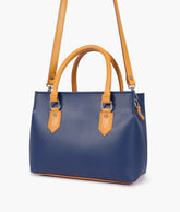 Blue small satchel bag