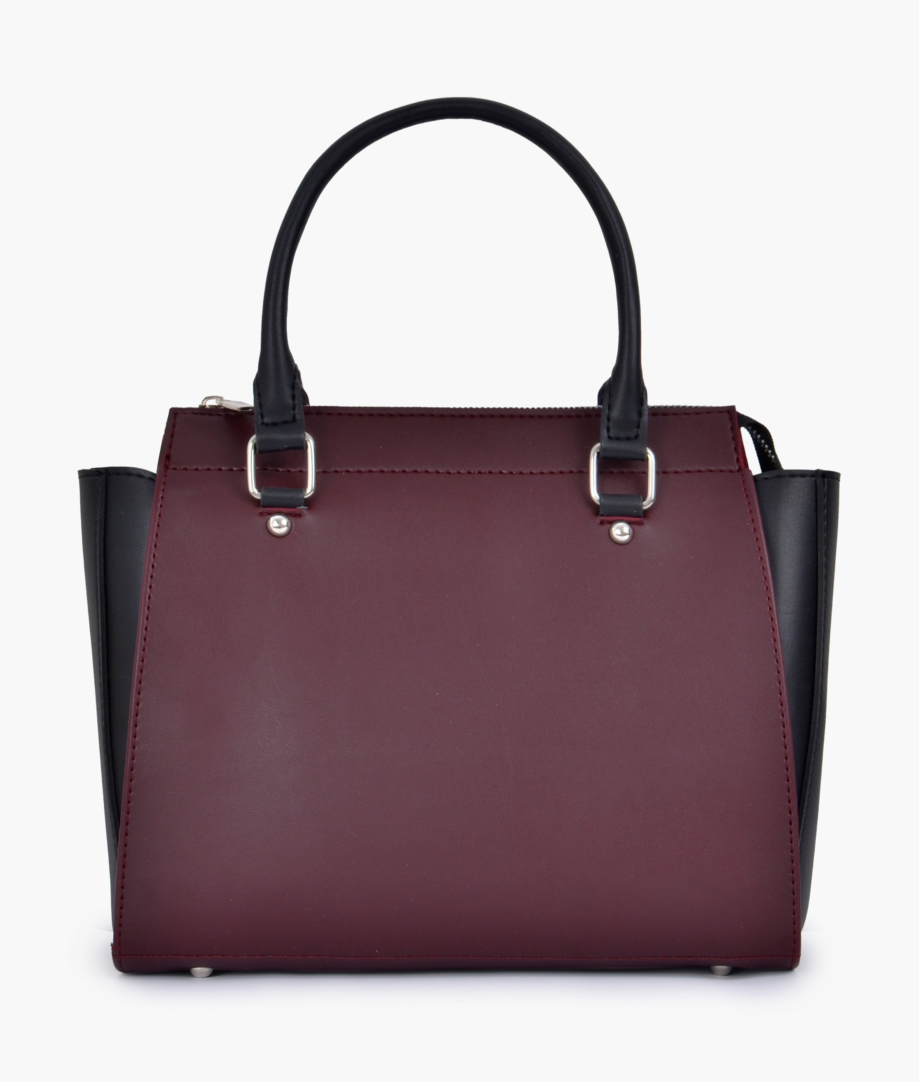 Burgundy classic top-handle bag