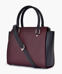 Burgundy classic top-handle bag