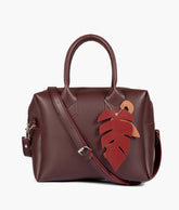 Burgundy mini bowling bag