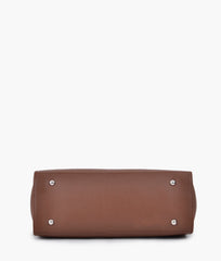 Horse brown classic top-handle bag
