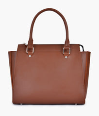 Horse brown classic top-handle bag