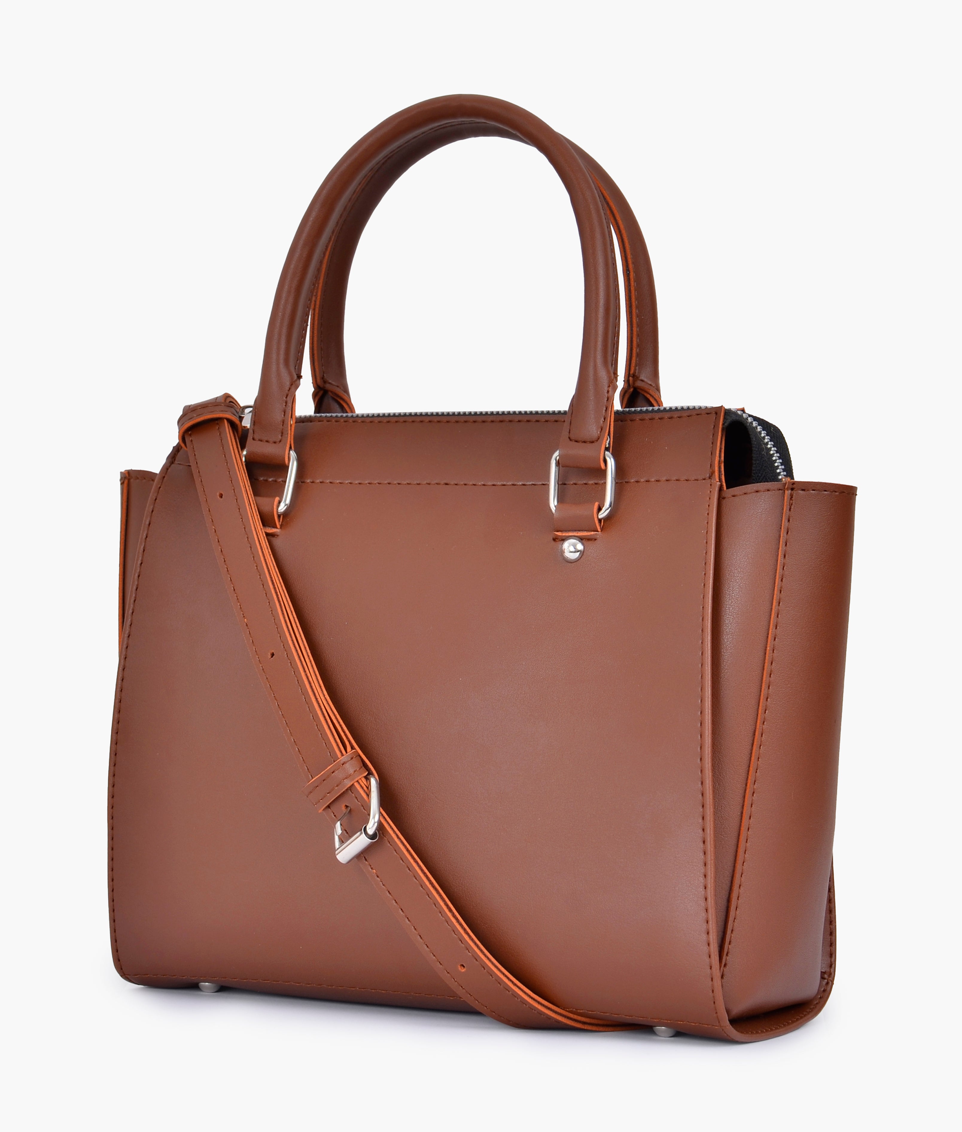 Horse brown classic top-handle bag