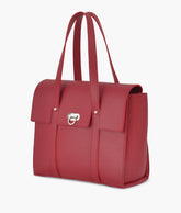 Maroon carry-all satchel bag