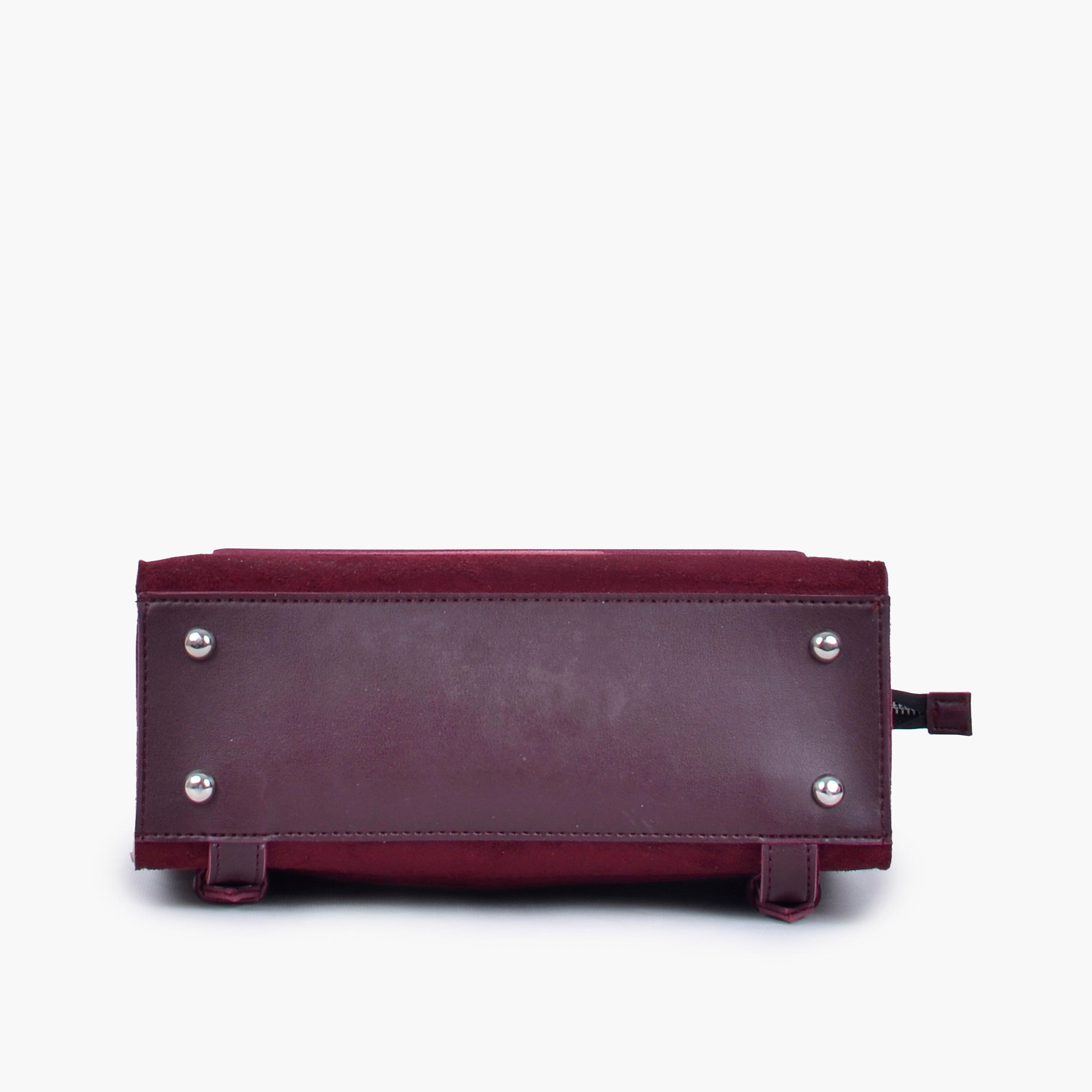 Burgundy suede adventure backpack