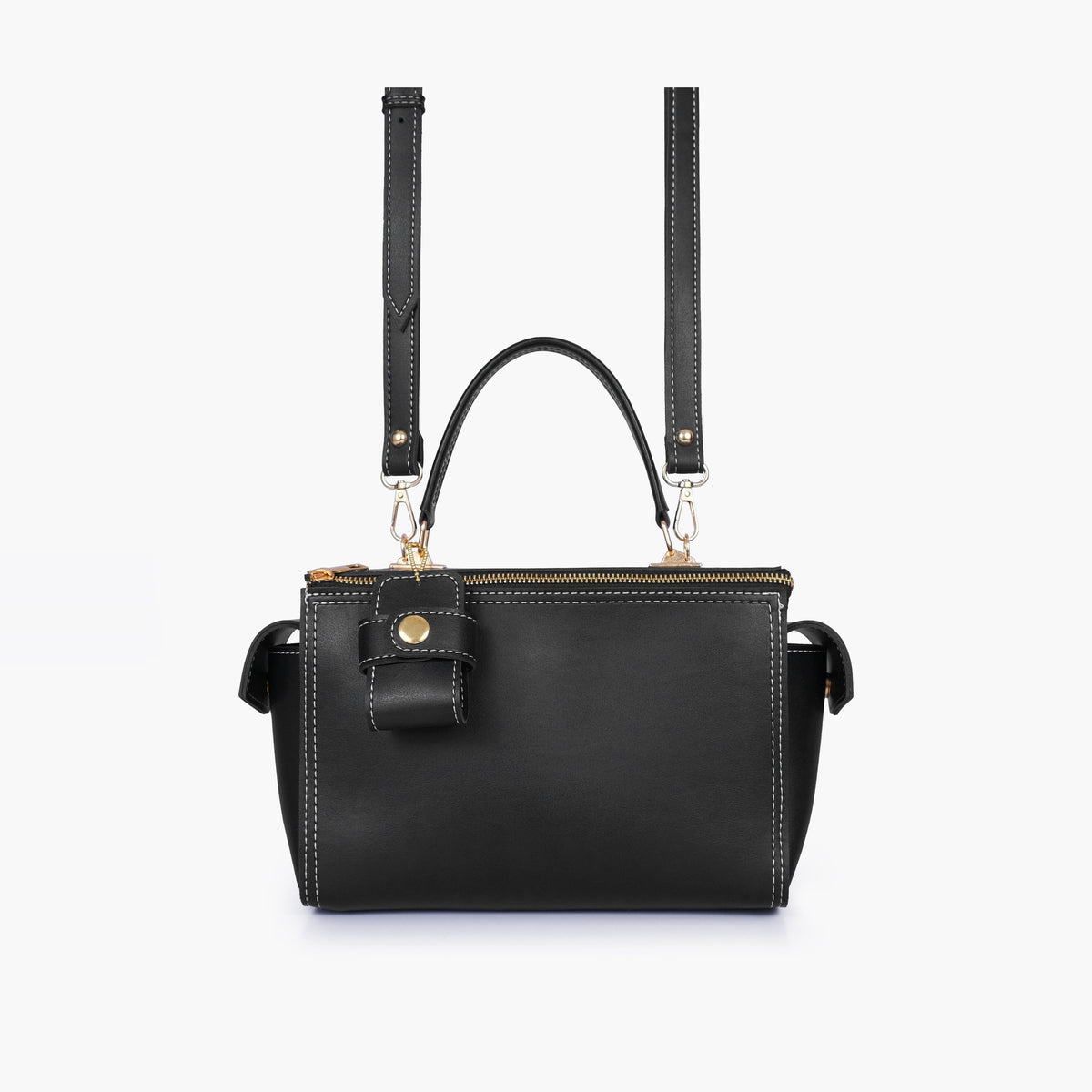 Black bowling bag with top-handle
