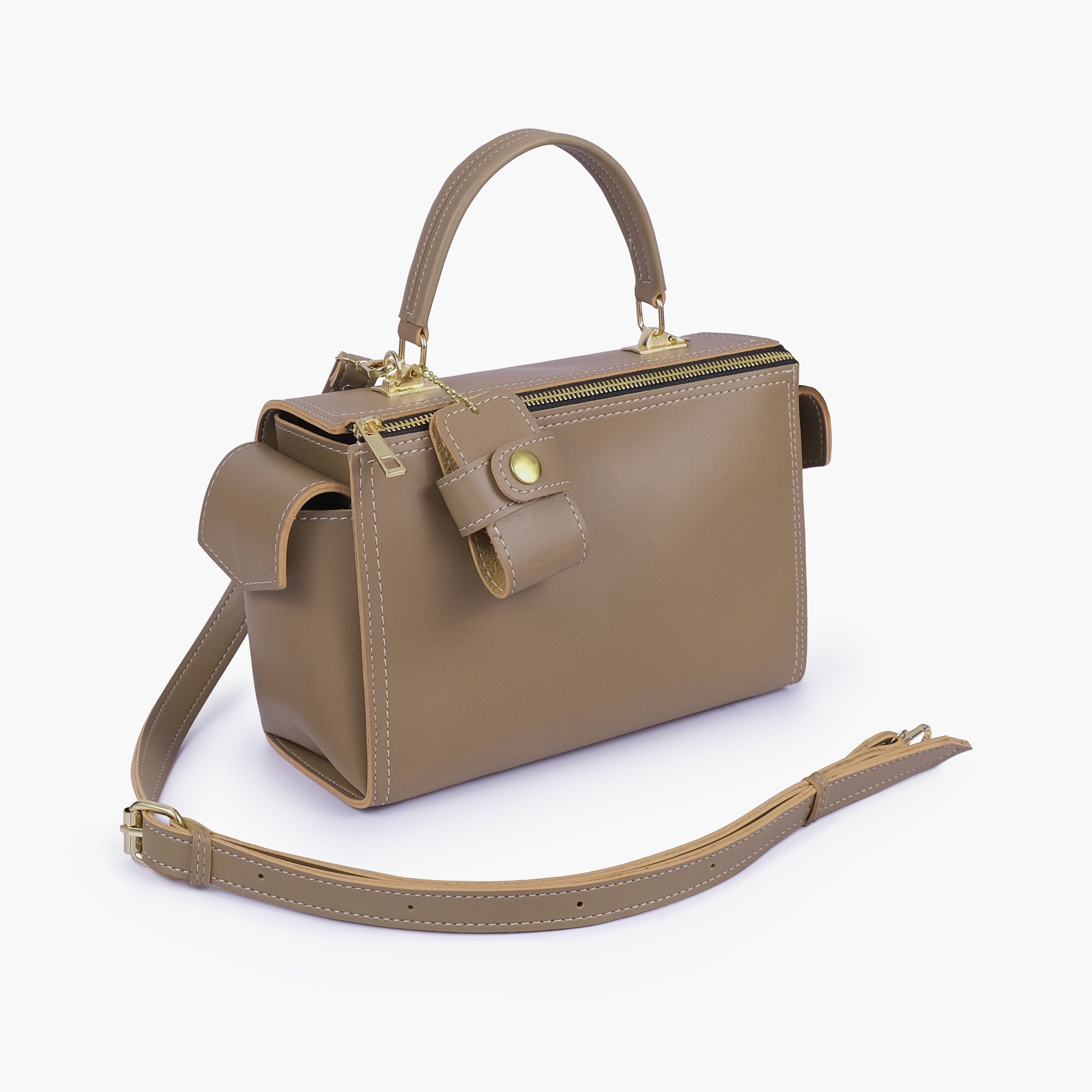 Coffee bowling bag with top-handle