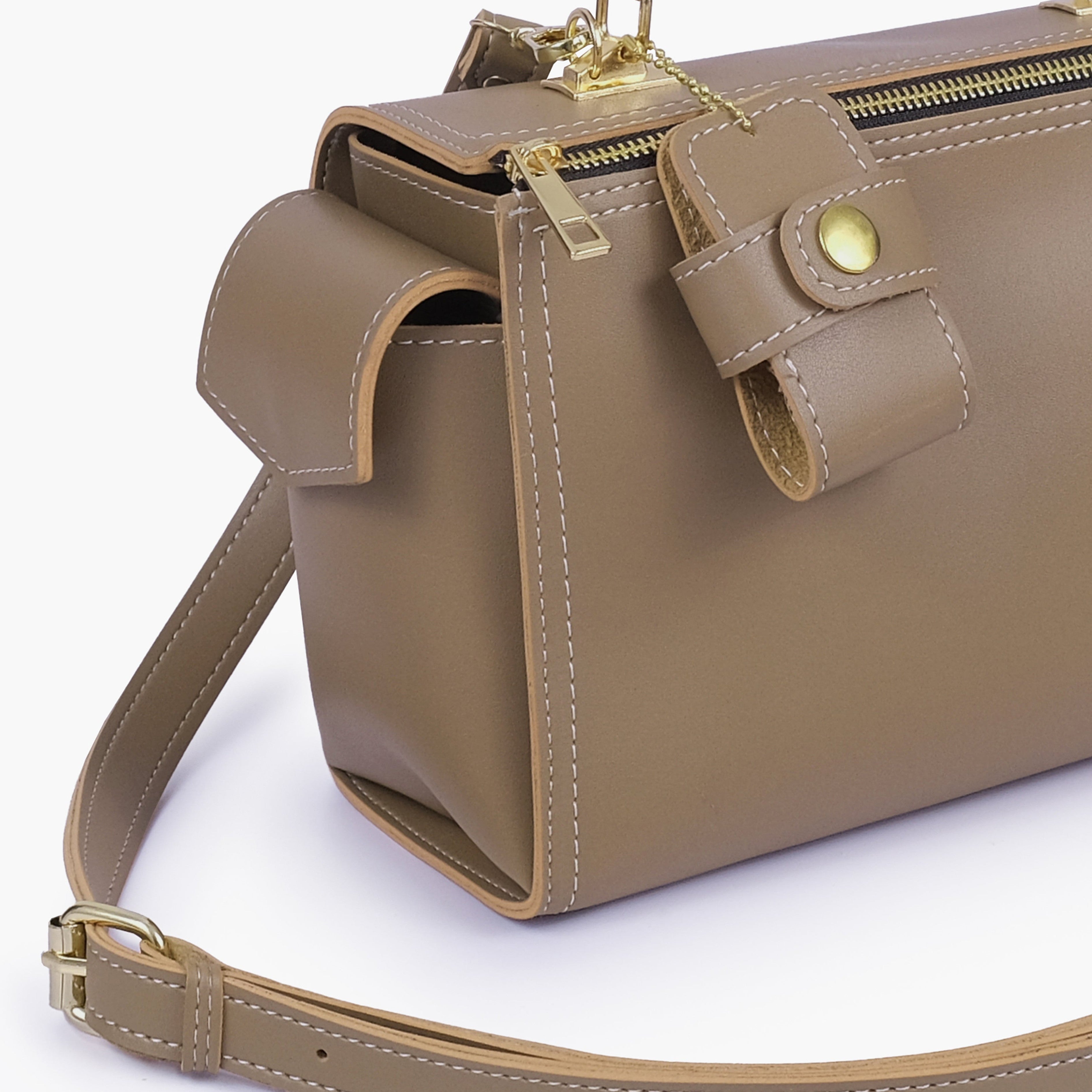 Coffee bowling bag with top-handle