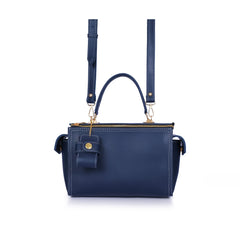 Blue bowling bag with top-handle