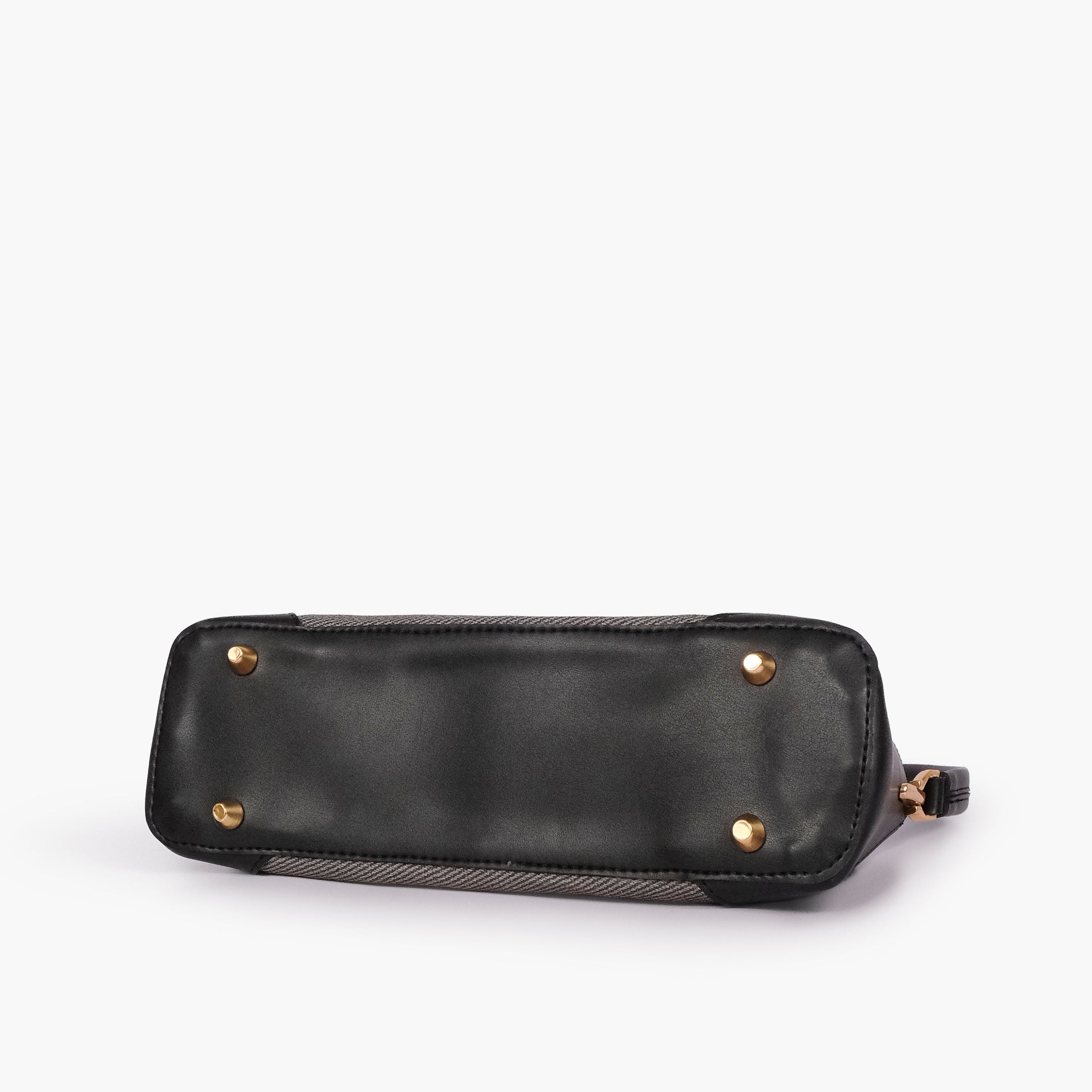Black baguette shoulder bag