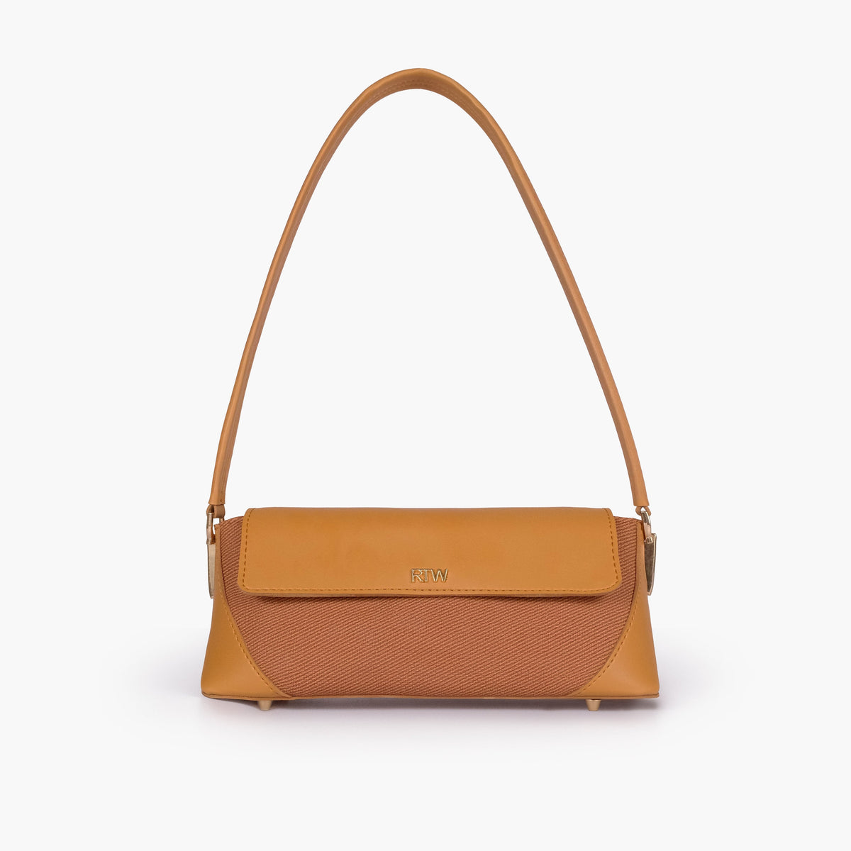 Mustard baguette shoulder bag