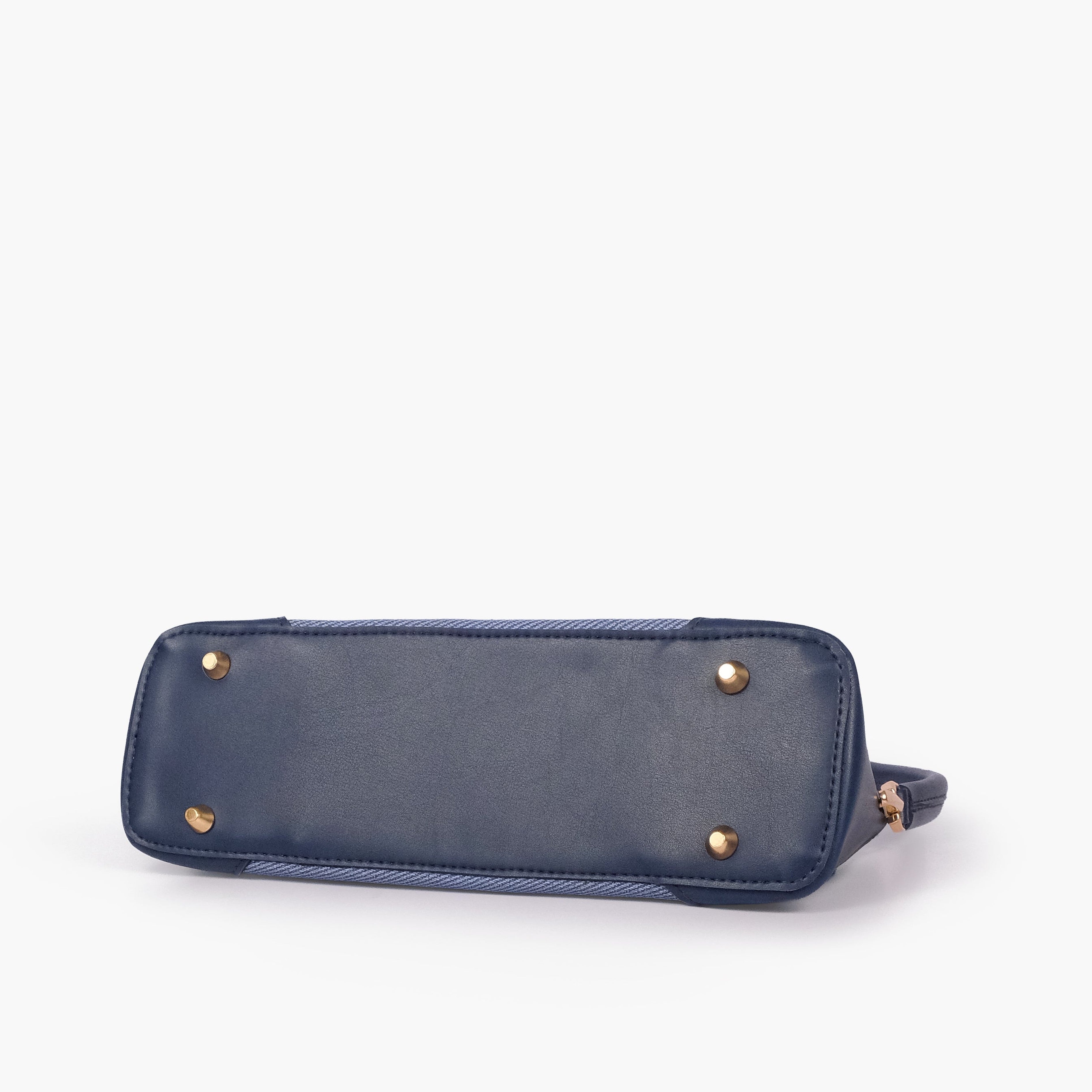 Blue baguette shoulder bag