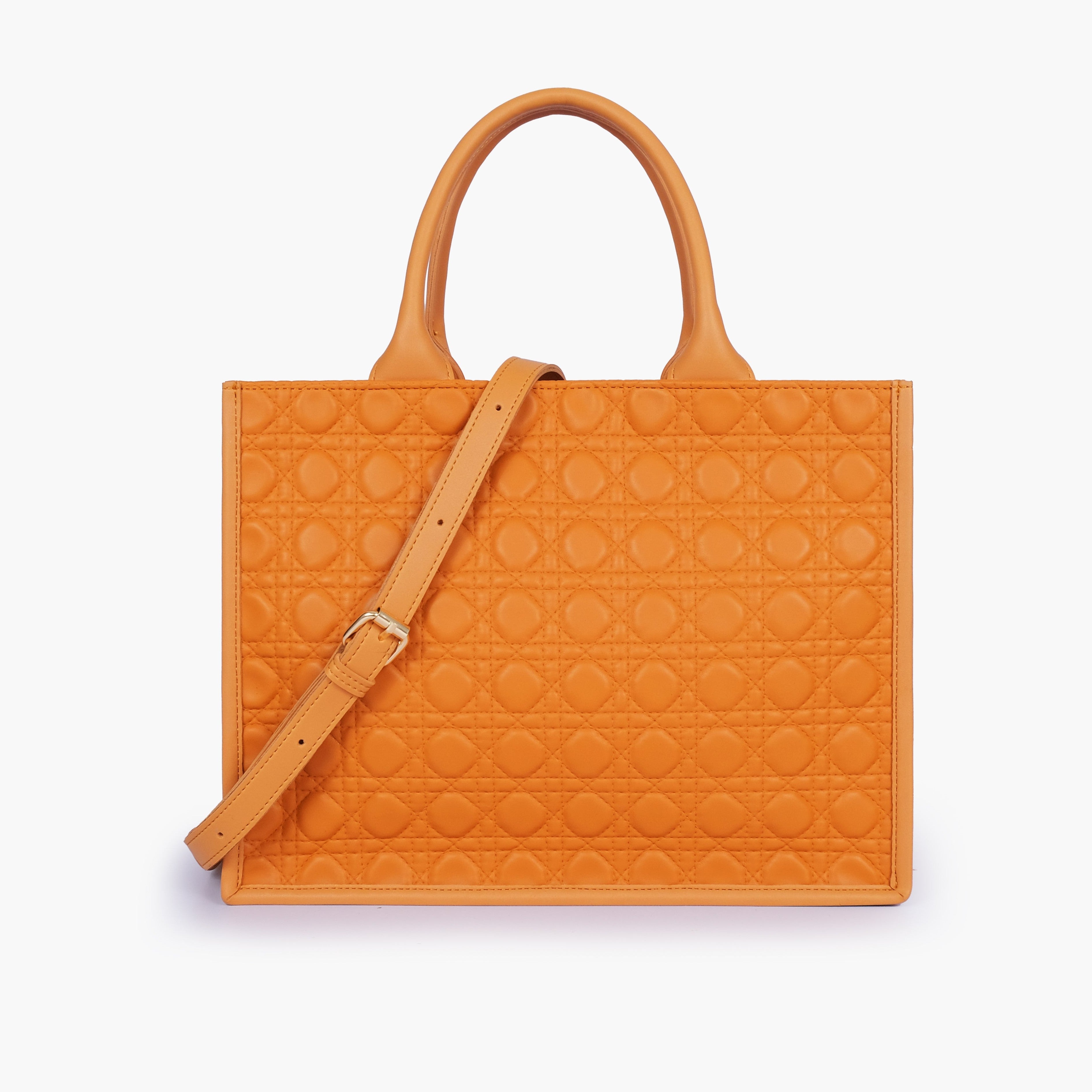 Mustard box tote bag