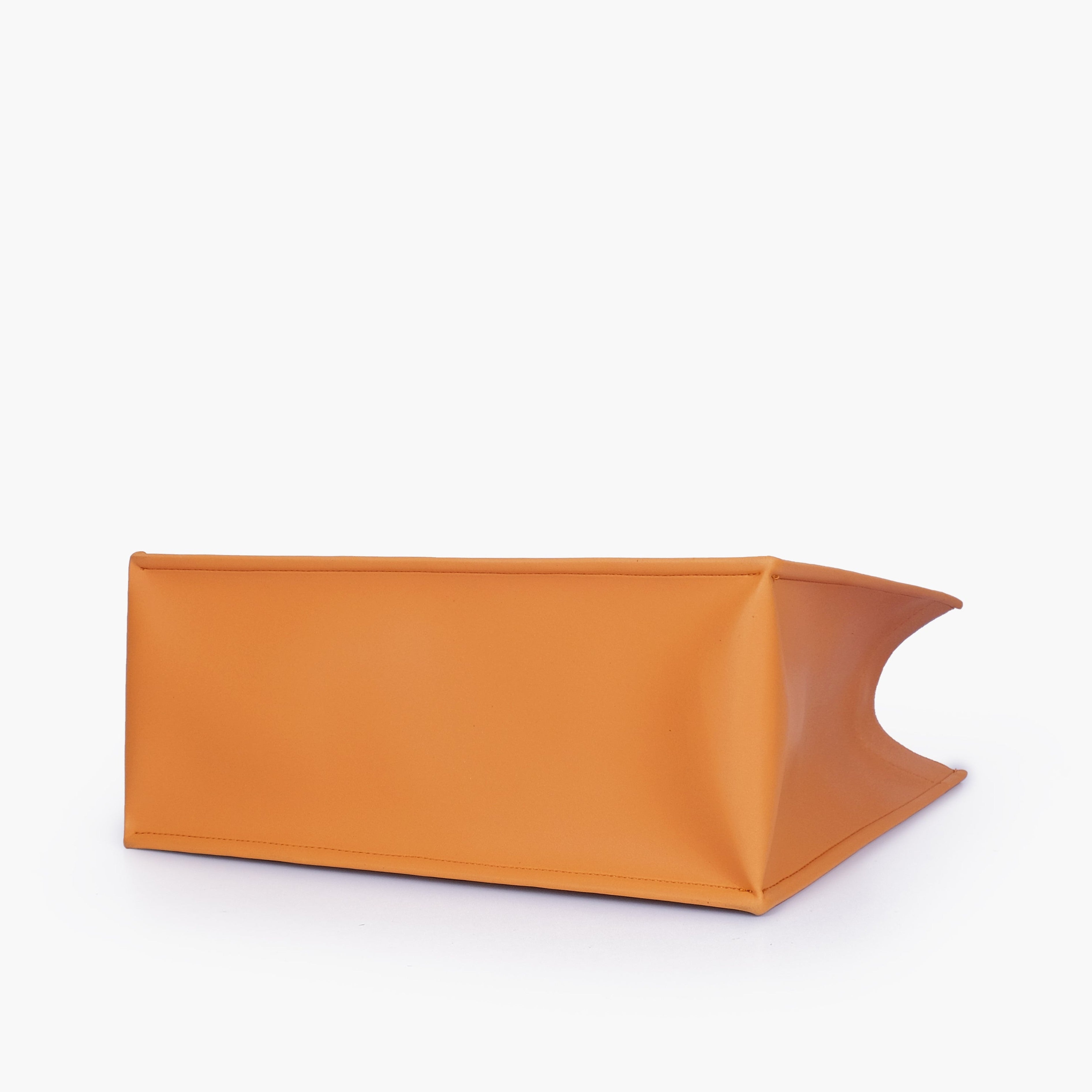 Mustard box tote bag