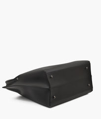 Black tote bag - bottom