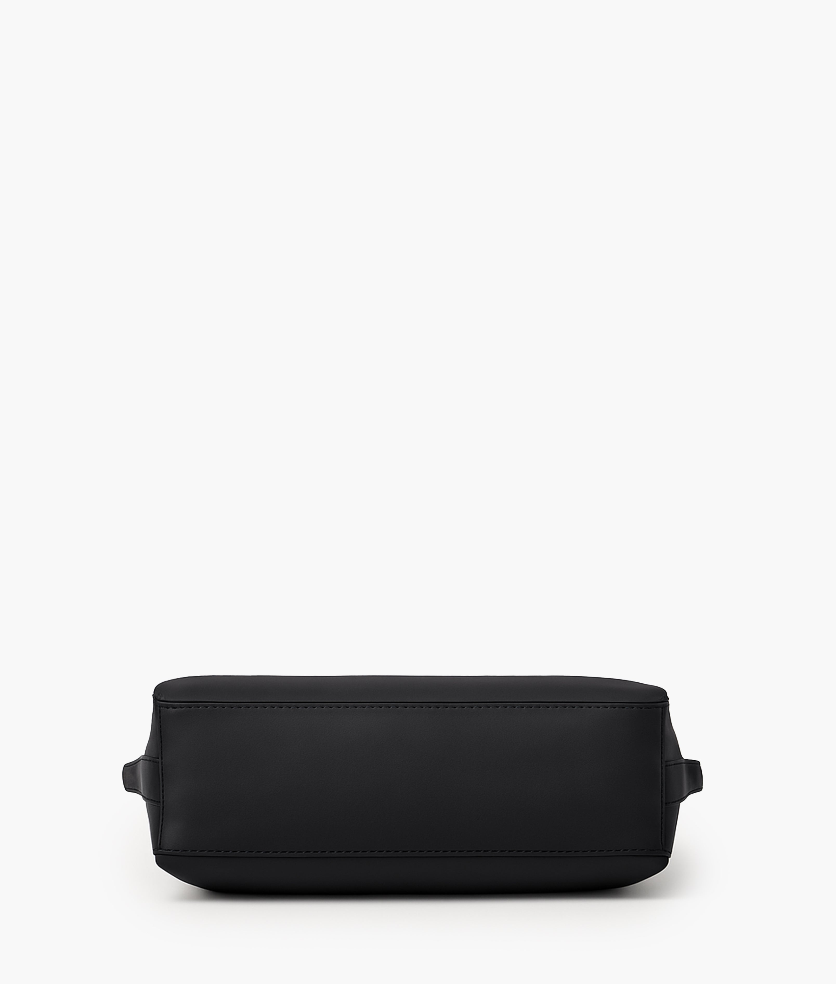 Black long handle tote bag
