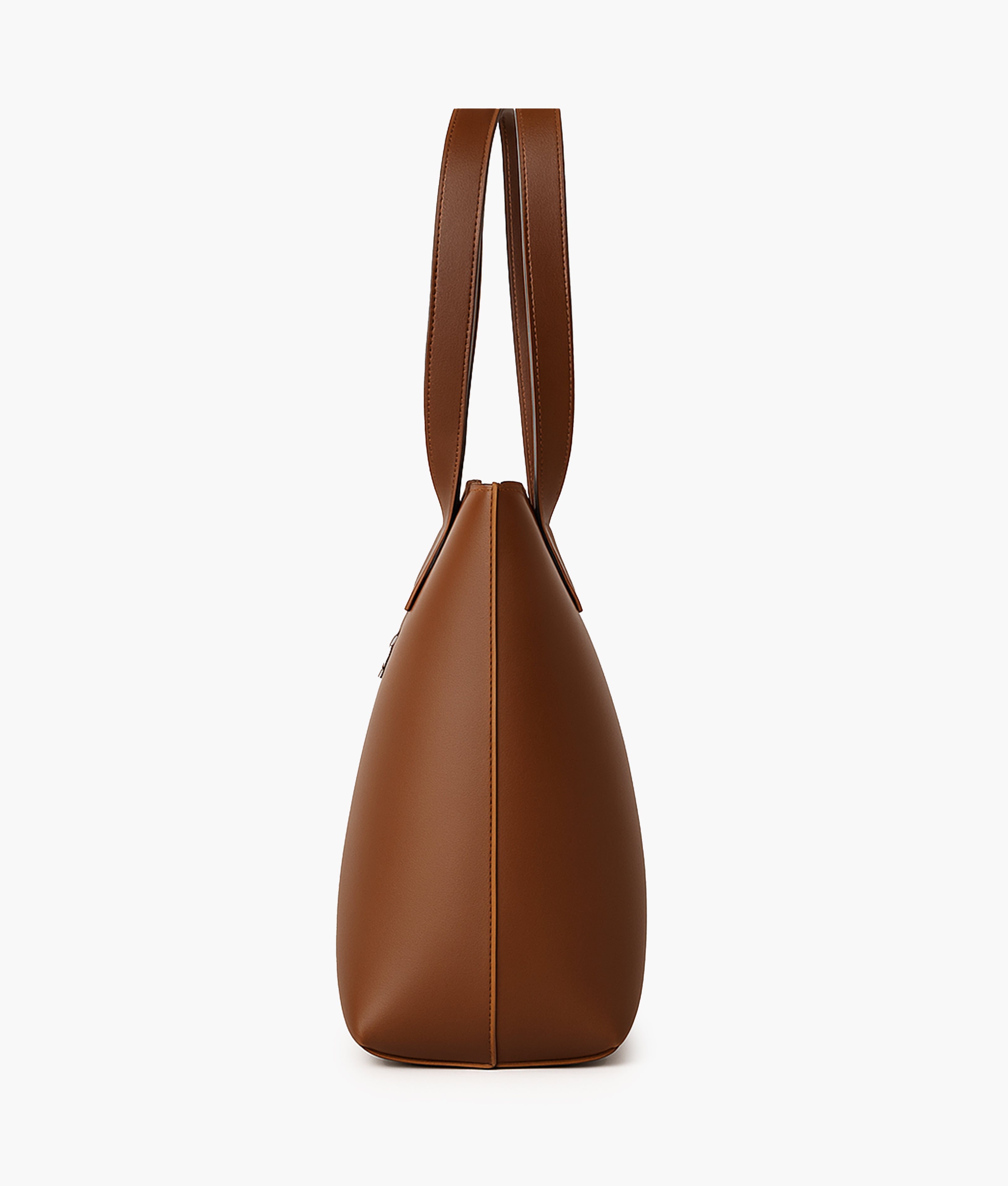 Horse brown long handle tote bag