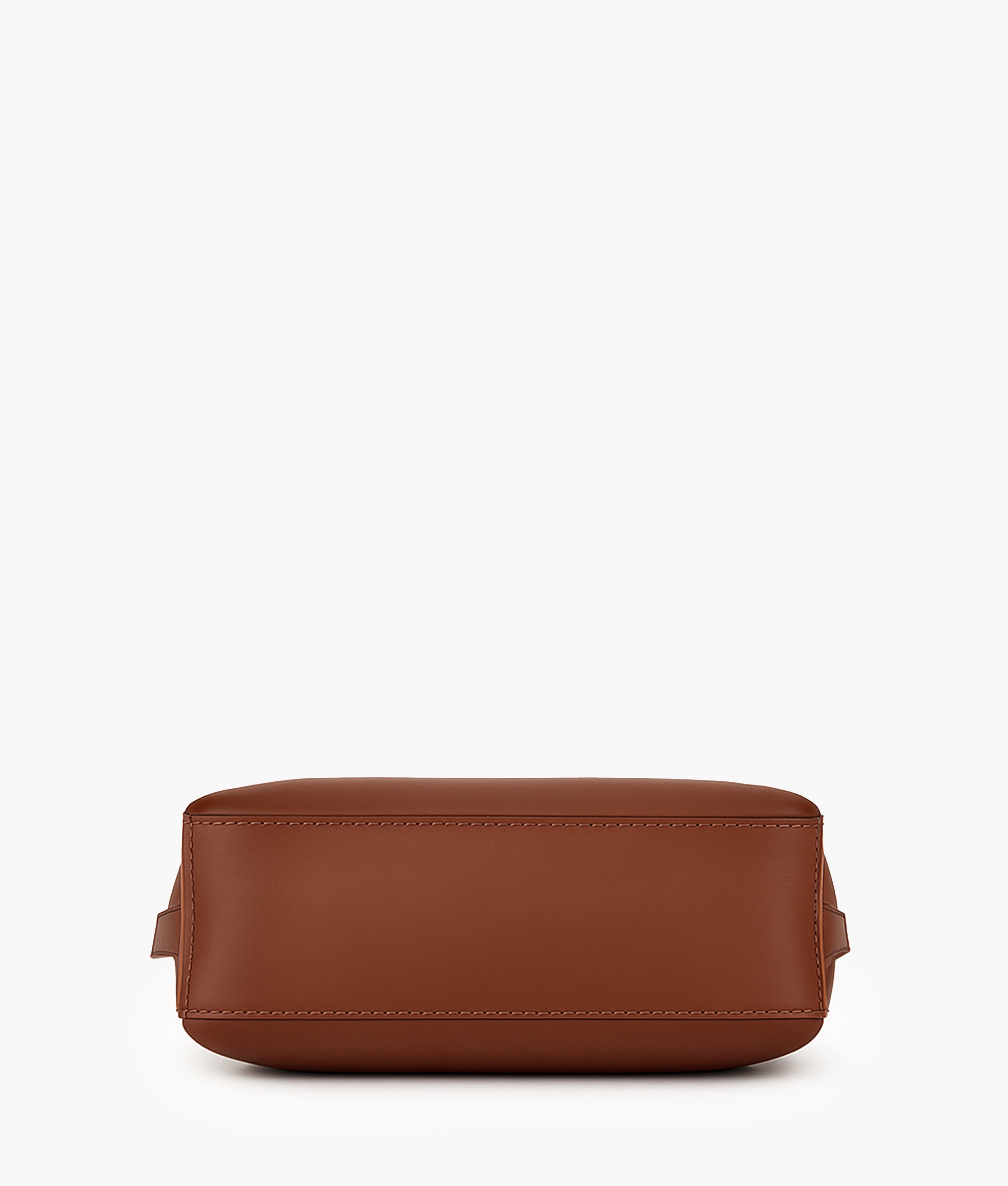 Horse brown with black long handle tote bag