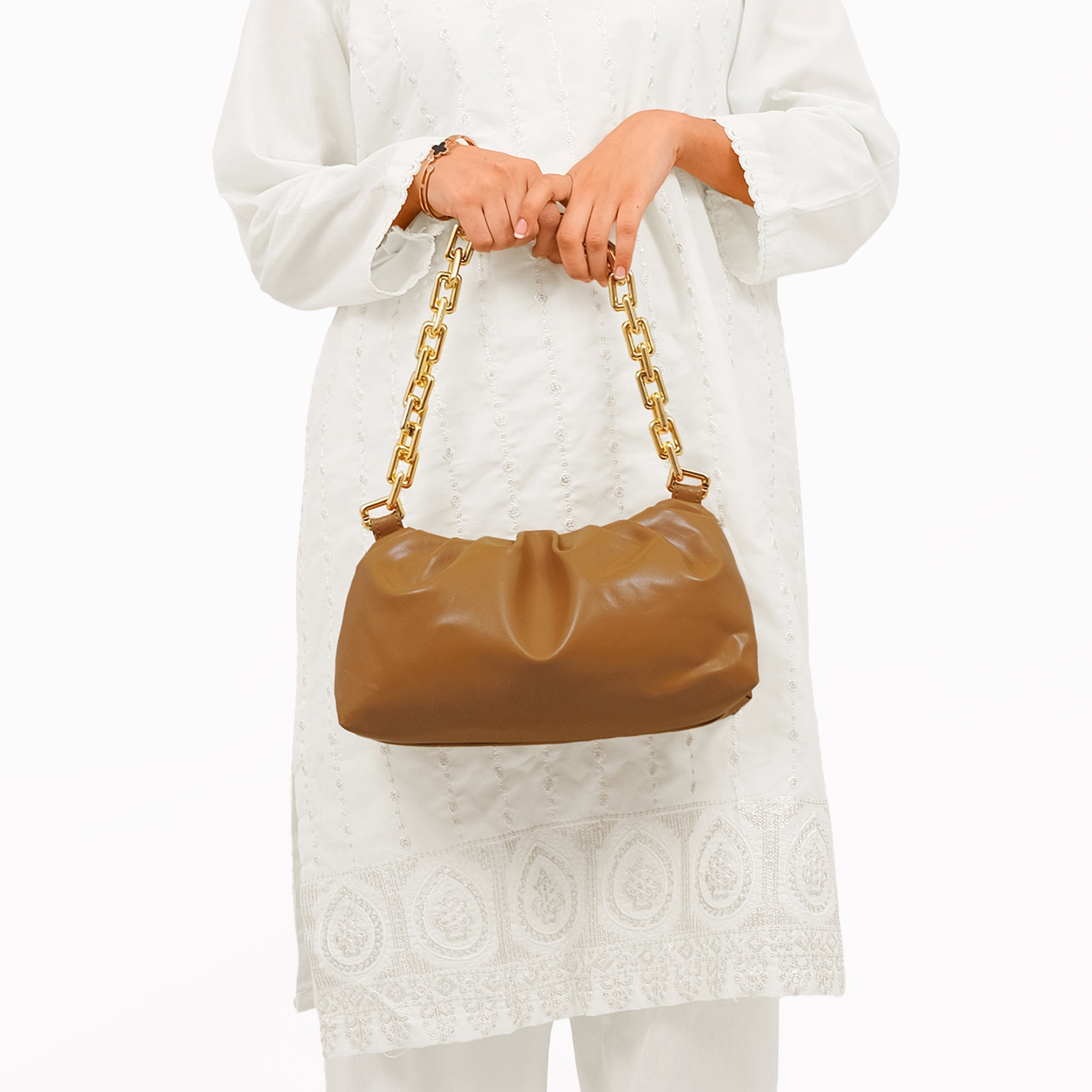 Mustard cloud bag