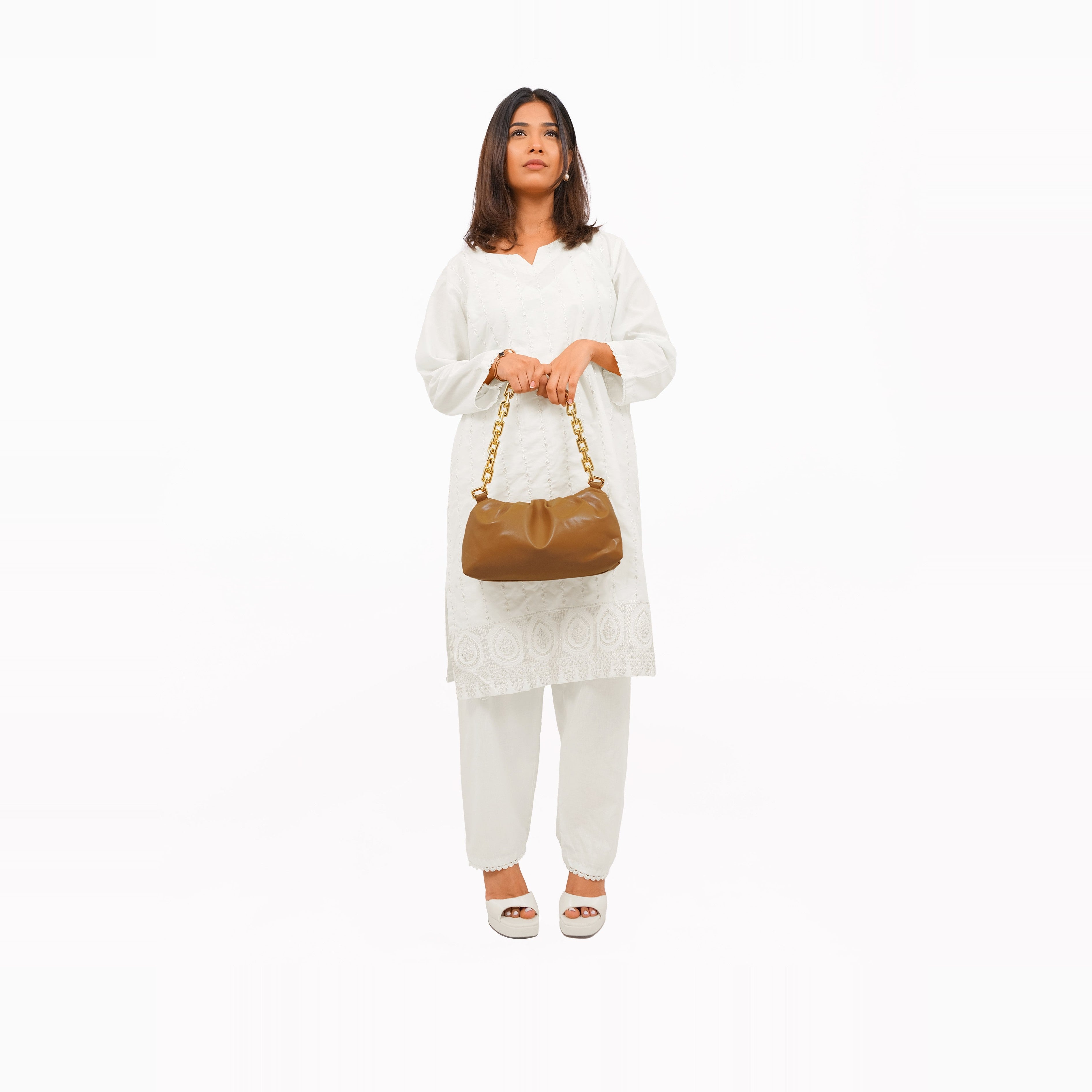 Mustard cloud bag