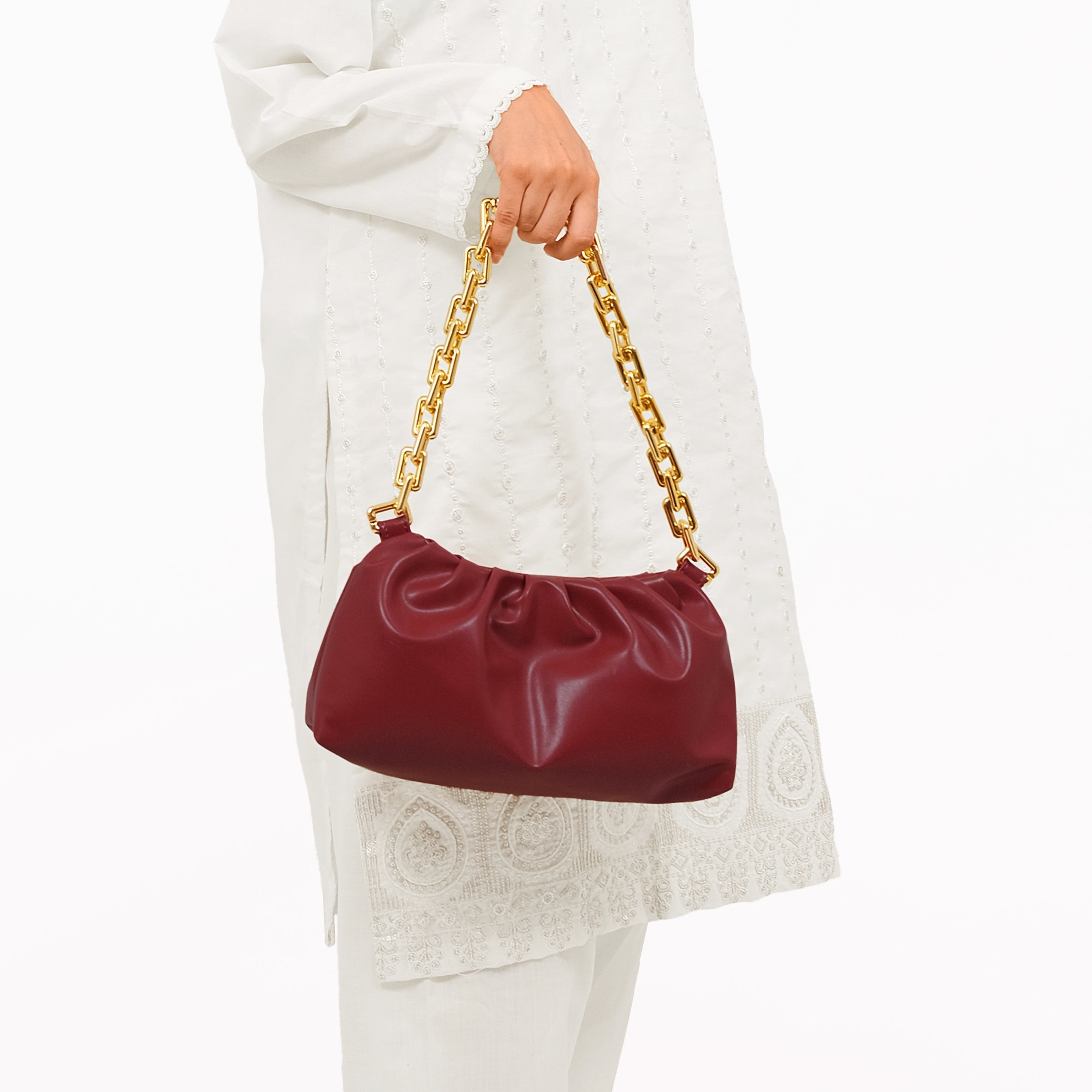 Maroon cloud bag