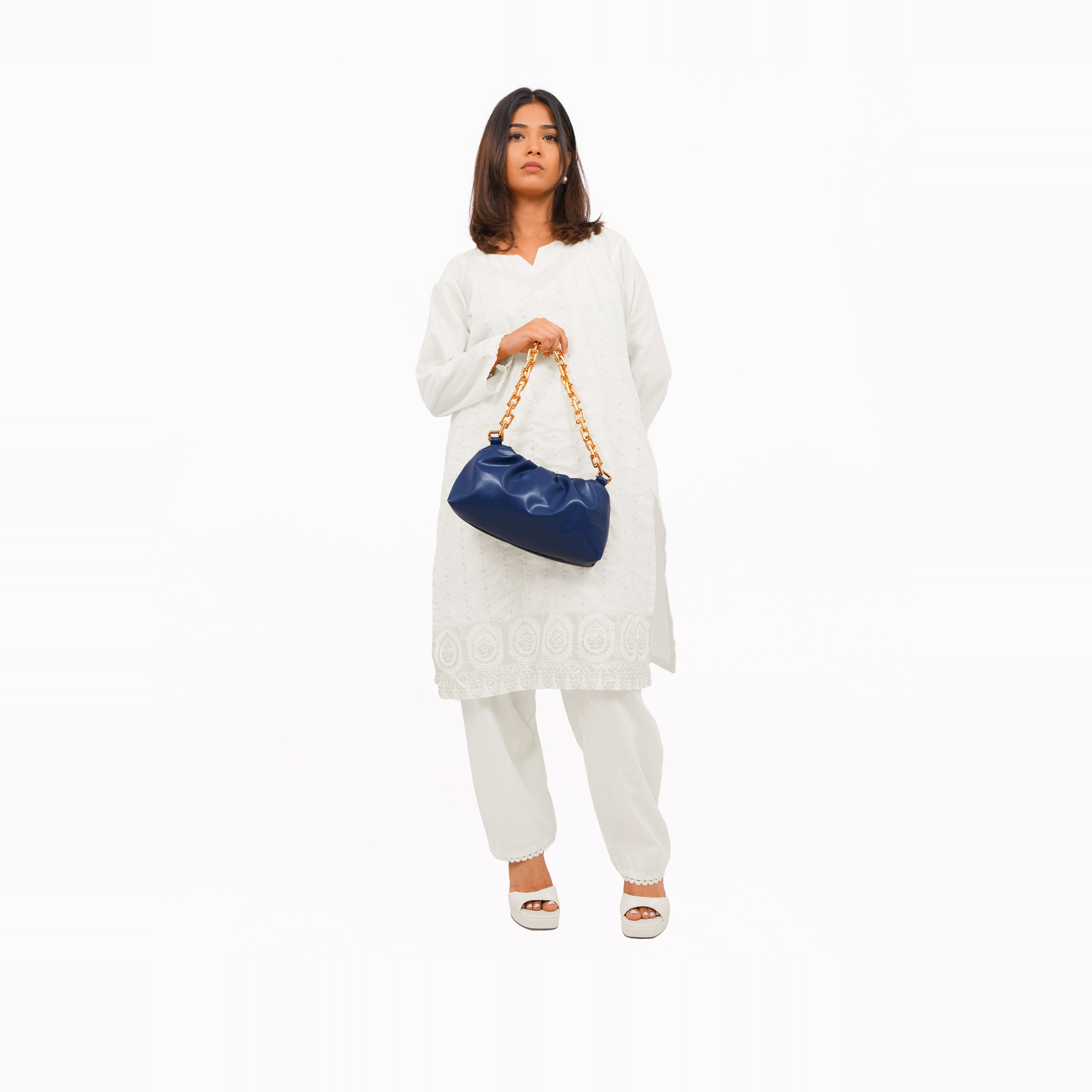 Blue cloud bag