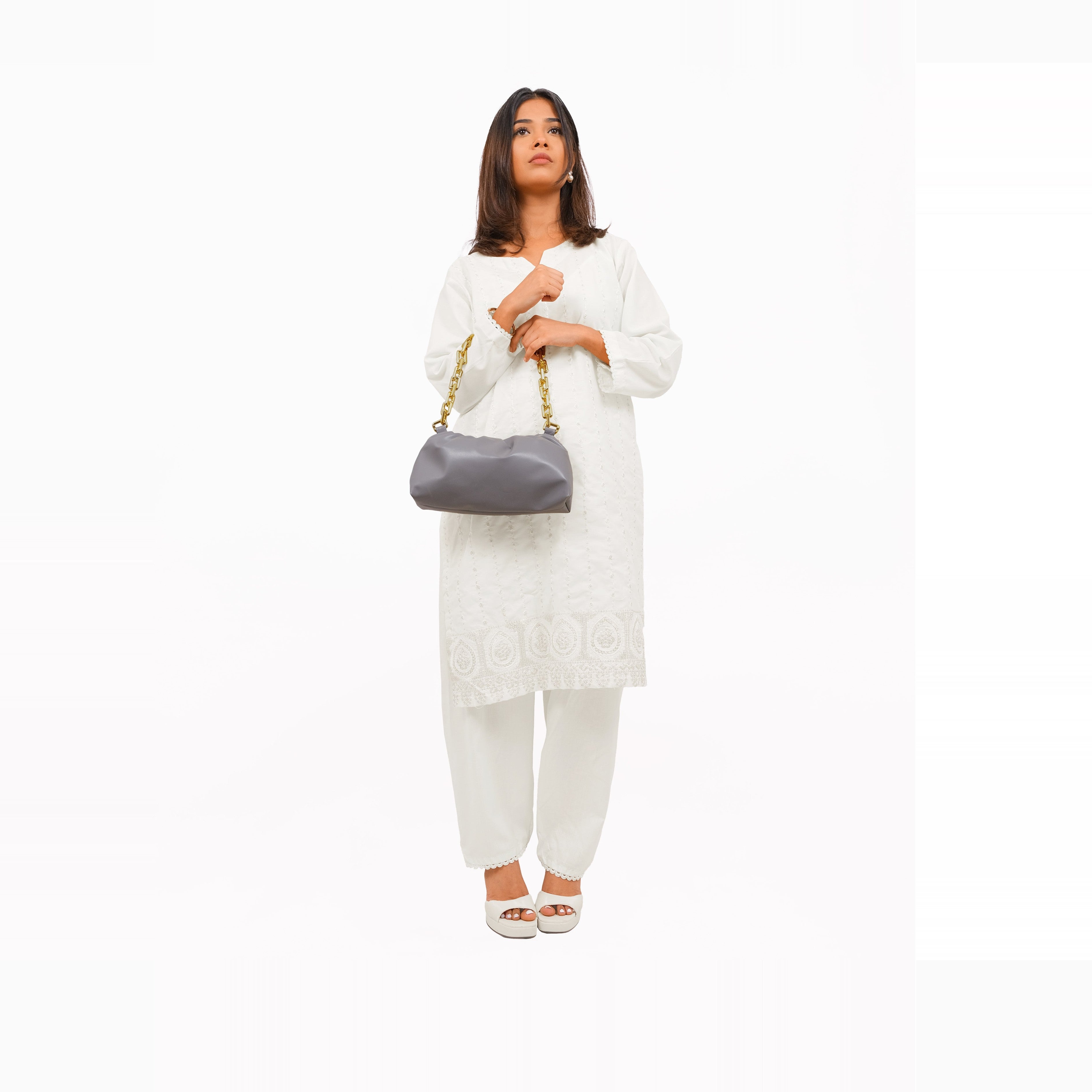 Grey cloud bag