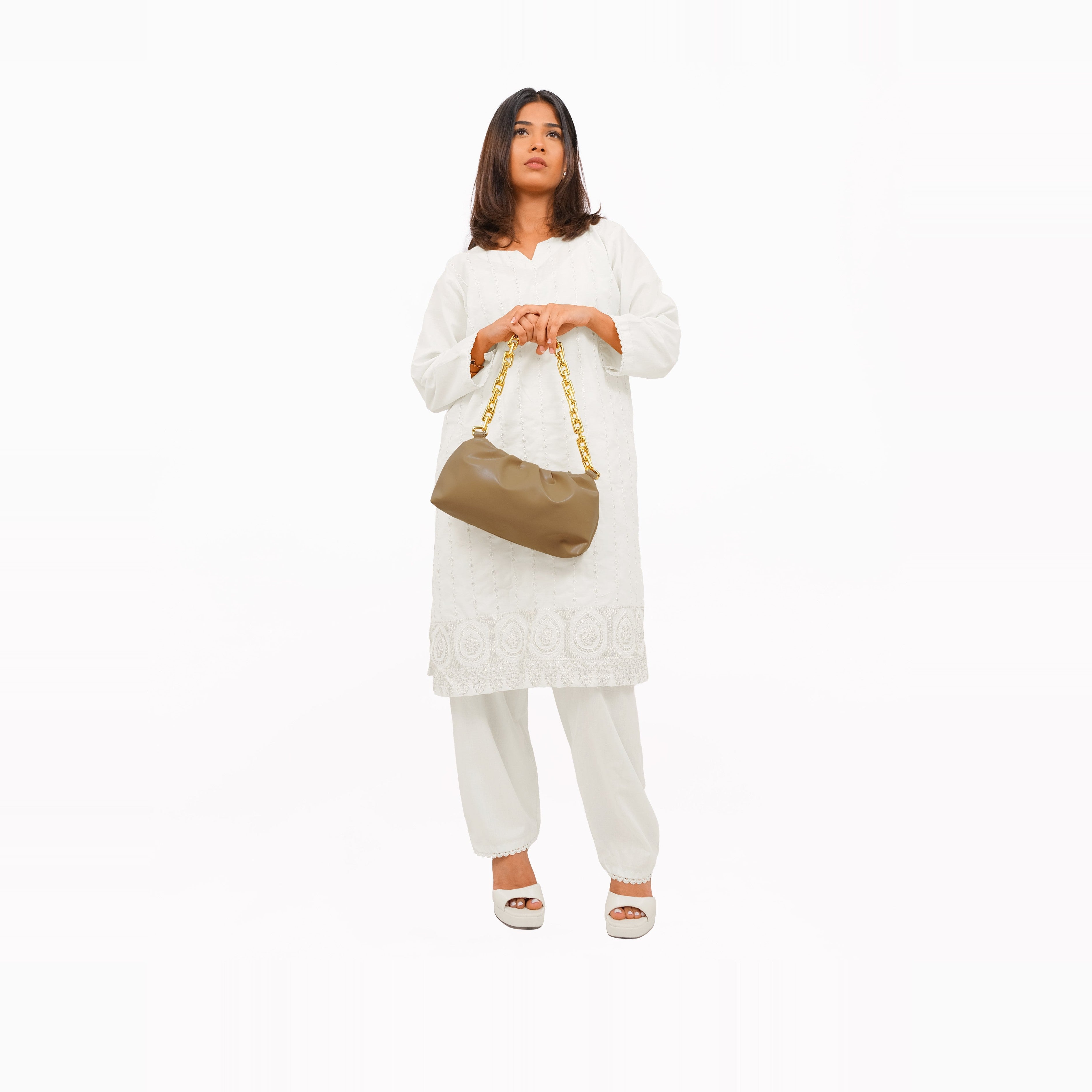 Beige cloud bag