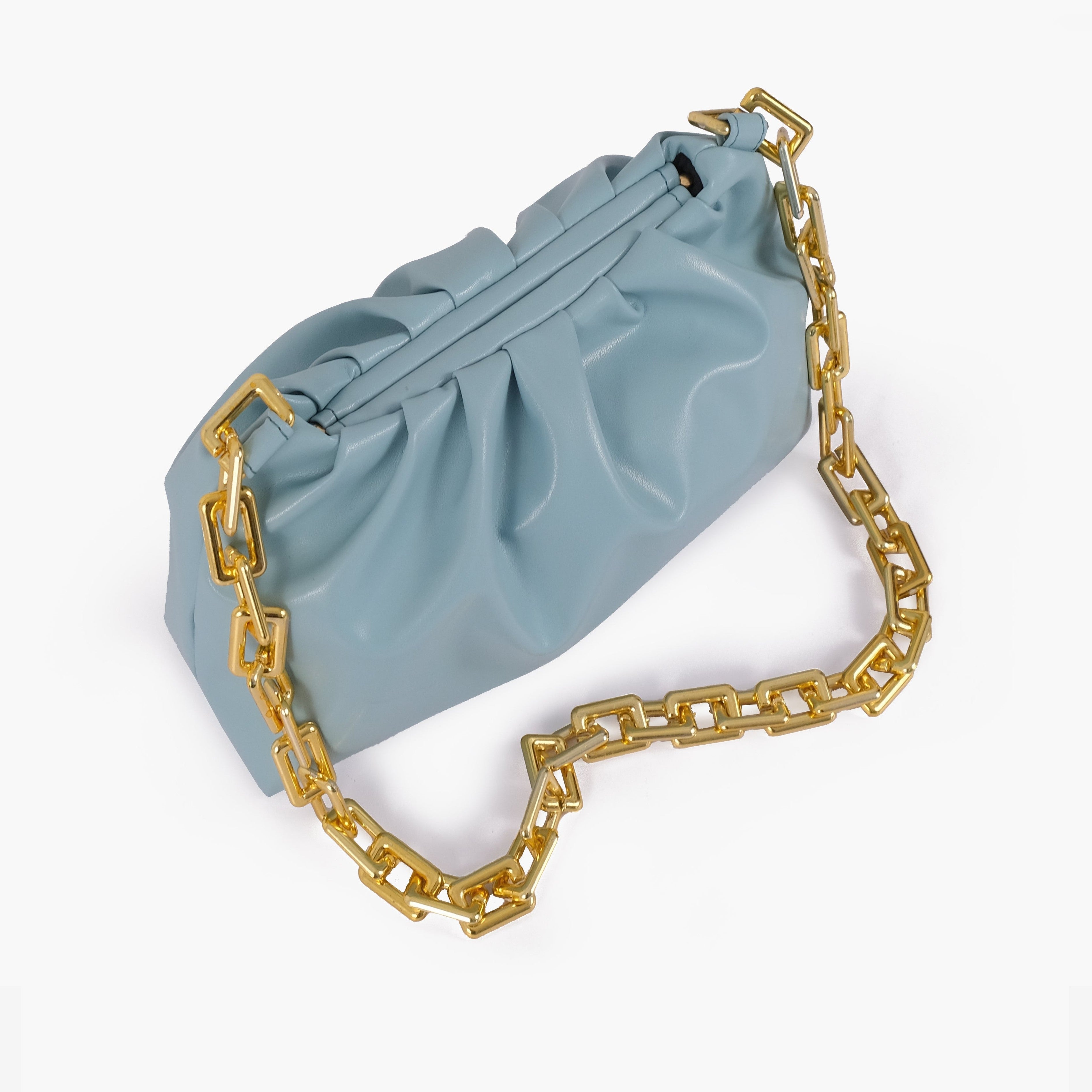 Sky blue cloud bag