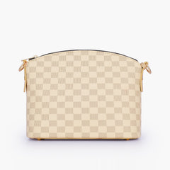 Off-white checkered dome cross-body bag