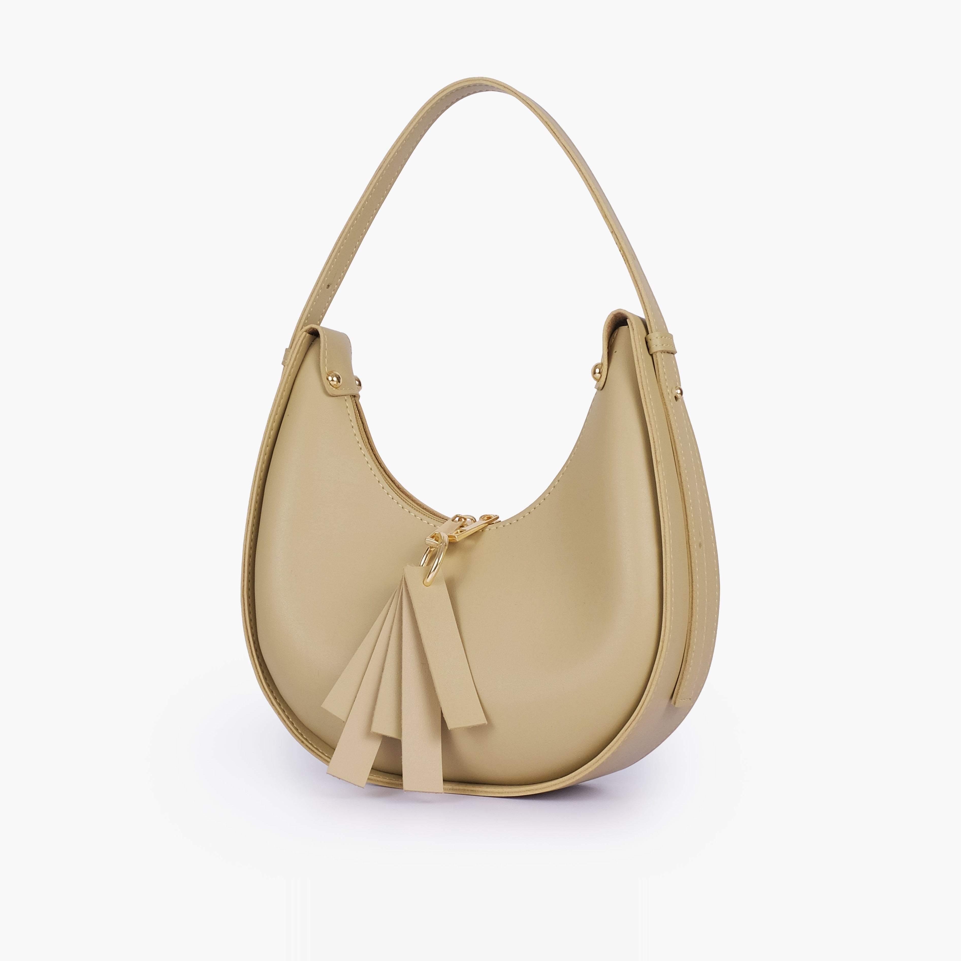 Off-white crescent hobo bag