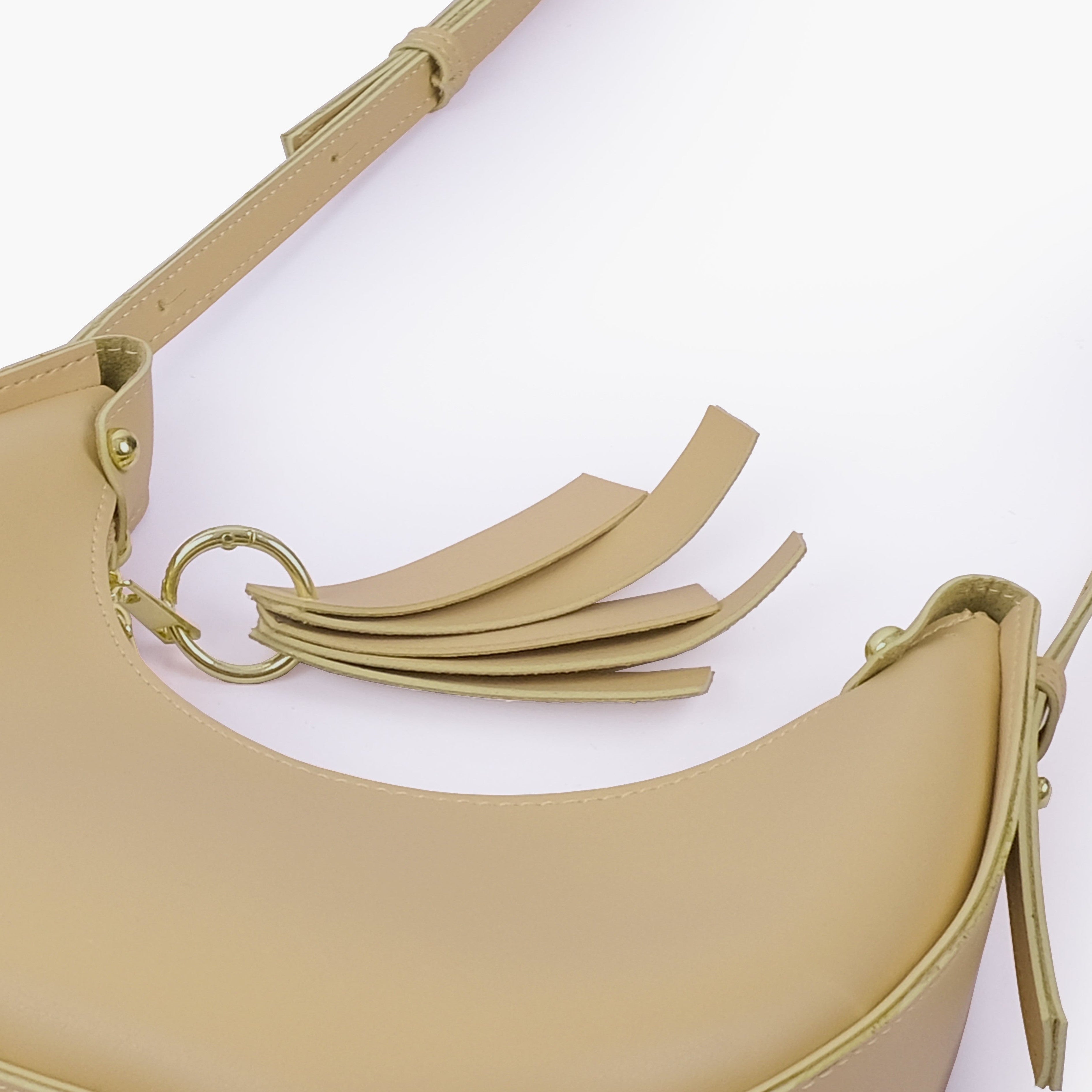 Off-white crescent hobo bag