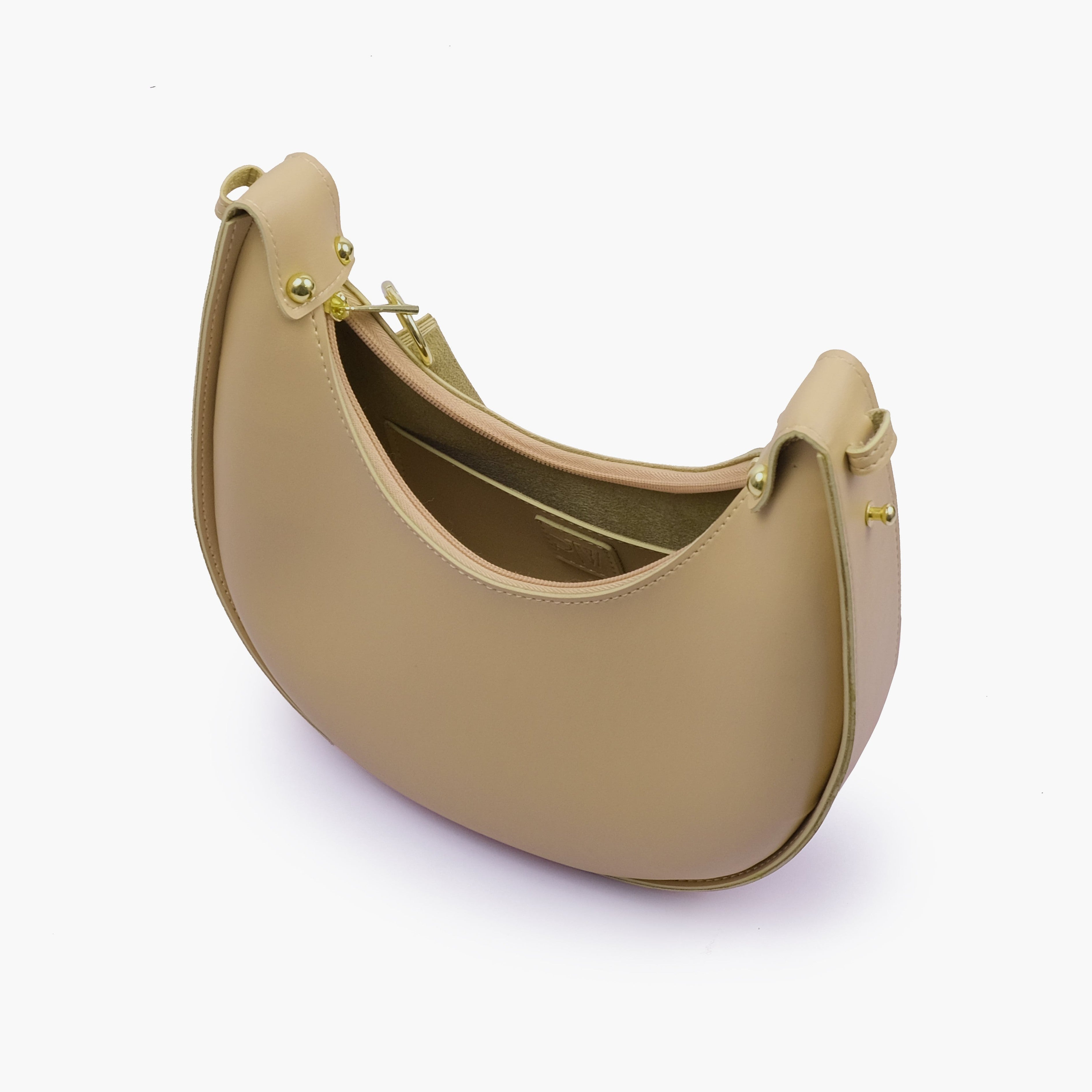 Off-white crescent hobo bag