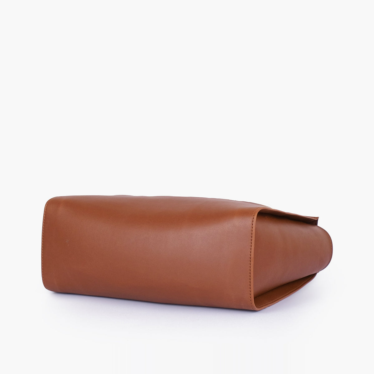 Brown chain handle tote