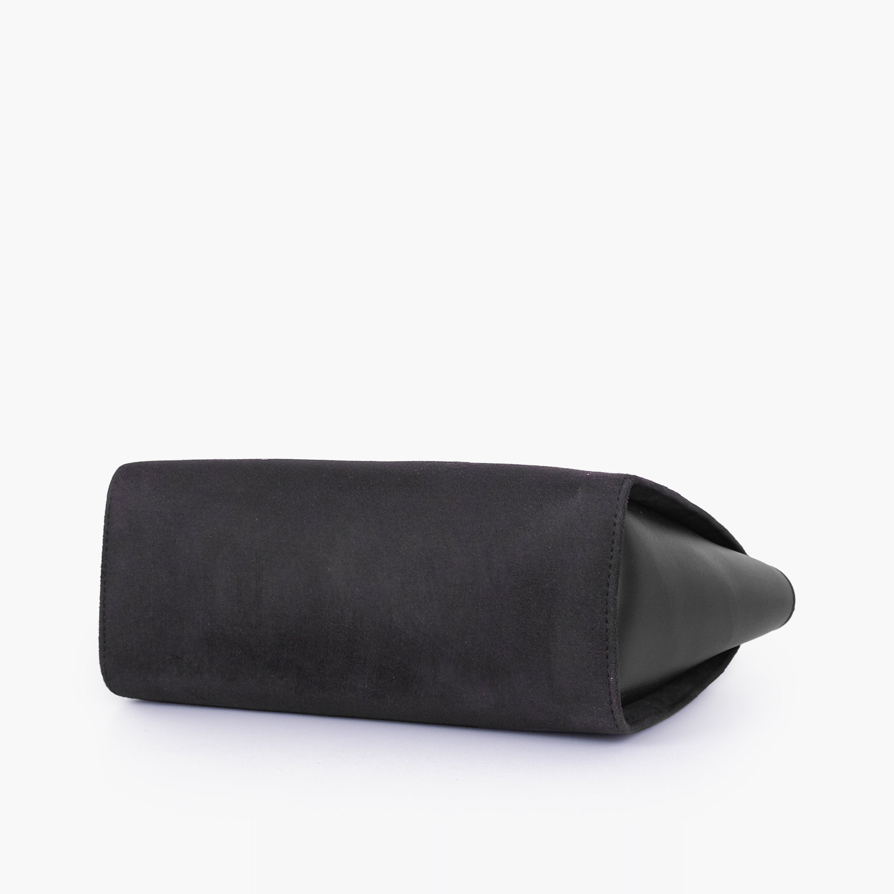 Black chain handle tote