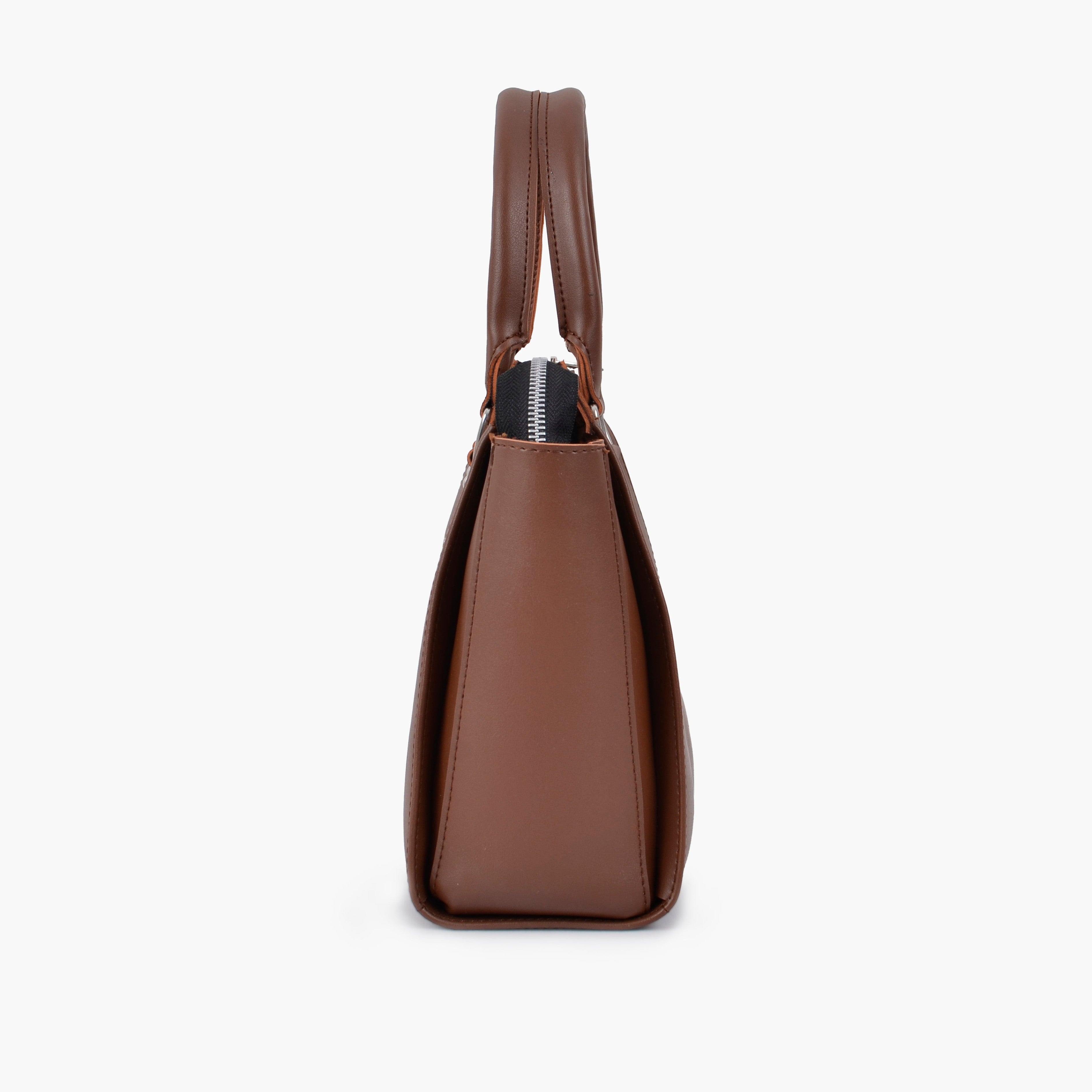 Horse brown classic top-handle bag