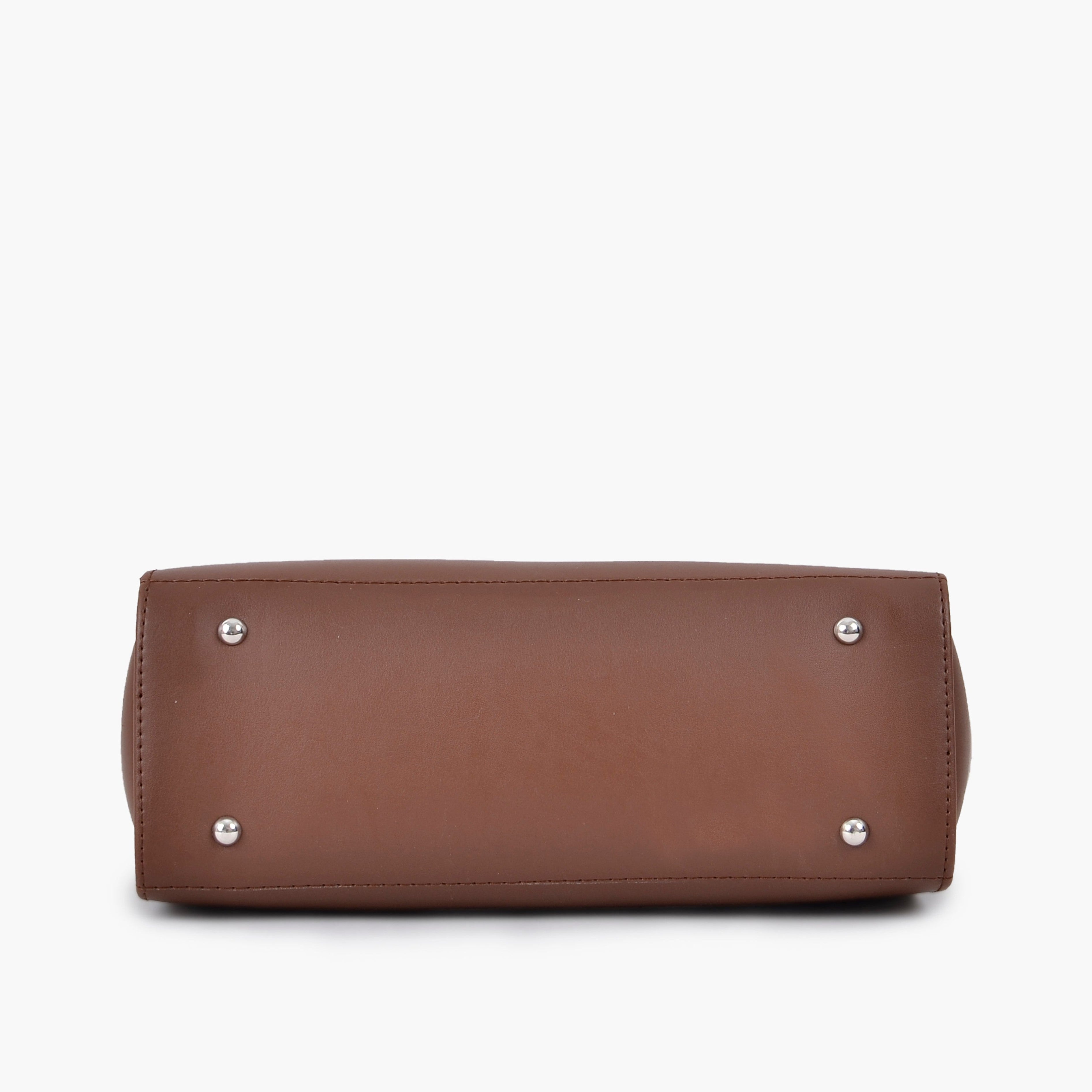 Horse brown classic top-handle bag