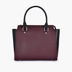 Burgundy classic top-handle bag